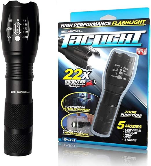 Linterna LED Bell+Howell X22 - Potencia y Durabilidad en Todas las Condiciones